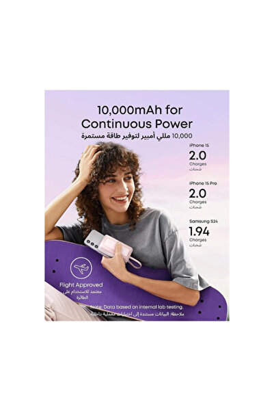 Anker Zolo Power Bank With Built-in Usb-c, 10,000mah & 30w Max, Black