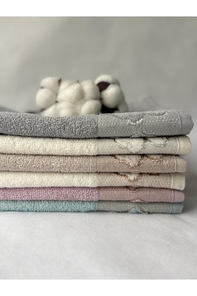 S&R 6 Pieces 30X50 cm Kitchen Towels Hand-Face Towels Jacquard Colorful
