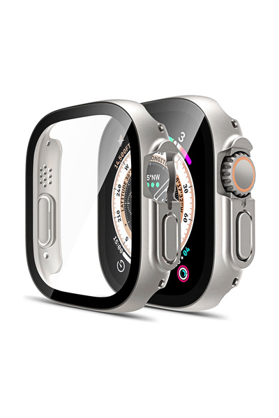 Forzacase Apple Watch Ultra 3 49mm ile uyumlu Önü Kapalı Ekran Korumalı Sert ...