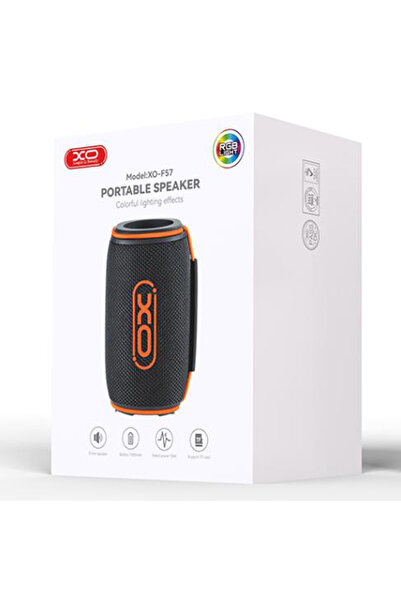 Xo Boxa Portabila (F57), Wireless BT 5.3, 10W, 1500mAh, TF card, Compact, Orange/Black