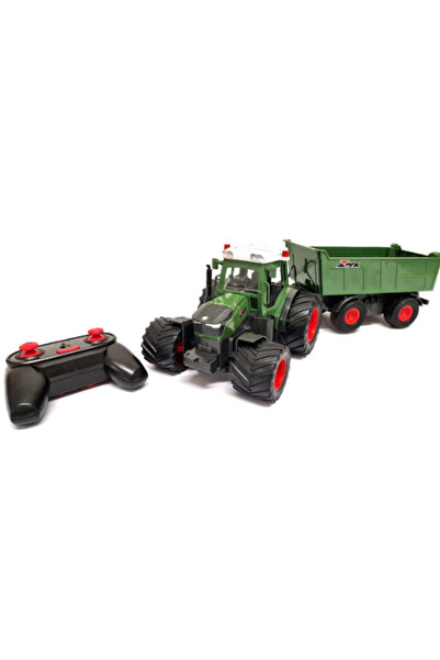 Boratila Toys 2.4Ghz Uzaktan Kumandalı Işıklı Arka Kasa Otomatik Traktör Ve Kasası