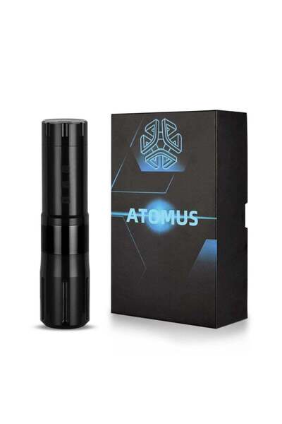 ATOMUS قلم وشم دوار عام أسود 3.0