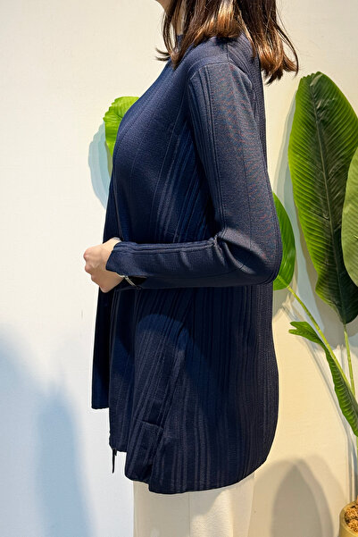 REMSA Πλεκτό κοτλέ με λεπτομέρεια αξεσουάρ Tunik 35041 Navy Blue