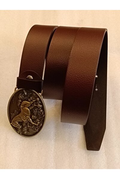 Butik Tülin Unisex Authentic Genuine Cowhide Leather Brown Bronze Wild Runnin...