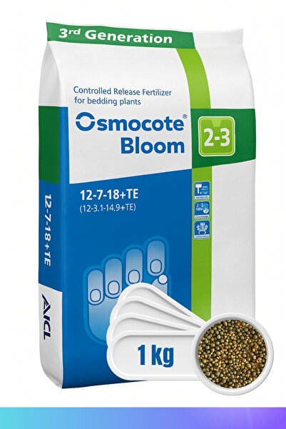 ICL OSMOCOTE Osmocote® Bloom 12-7-18+TE | 2-3 Ay Kontrollü Salınımlı - Çiçek ...