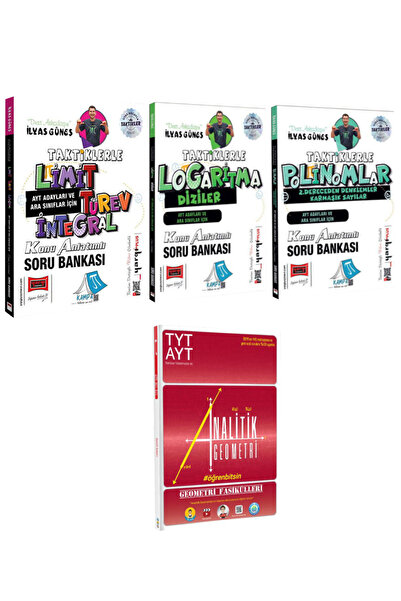 Yargı Yayınları İlyas Güneş|AYT Taktiklerle Limit Türev İntegral+Logaritma+Po...