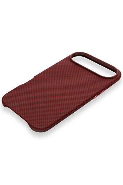 PiyasaSepeti Carbon Weave Magsafe iPhone 17 Air Magma Red