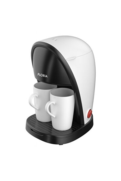 Floria ZLN 9298 Coffee Maker – 450 W, 250 ml, 2 cups, nylon filter, white