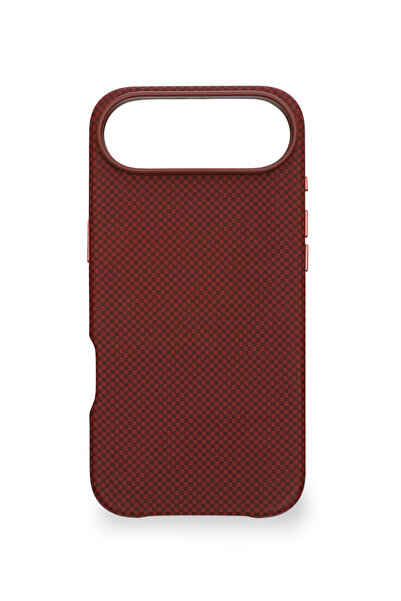 PiyasaSepeti Carbon Weave Magsafe iPhone 17 Air Magma Red