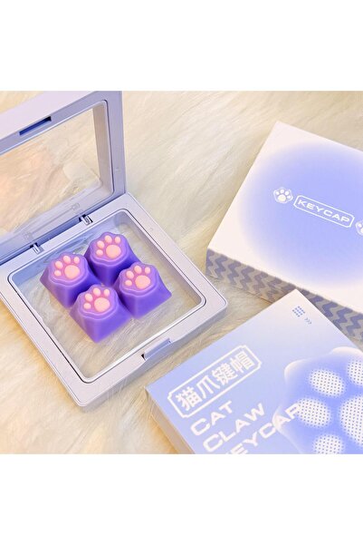 silabor Çok Renkli PBT Tuş Takımı Mekanik Klavye Cat Keycaps