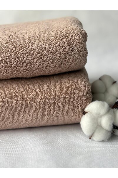 S&R 2 Piece Bath Towel Set 100% Cotton Beige