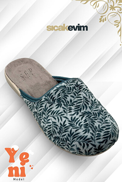 lil amore Women's house slippers - blue, lightweight polyurethane sole, warm house slippers