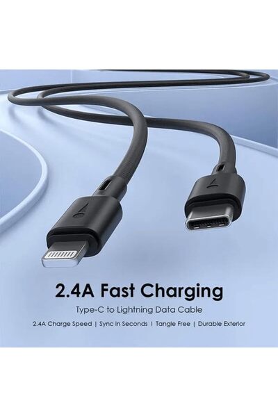 oraimo OCD-114CL USB-C to Lightning Cable 30W 3A 1M Black