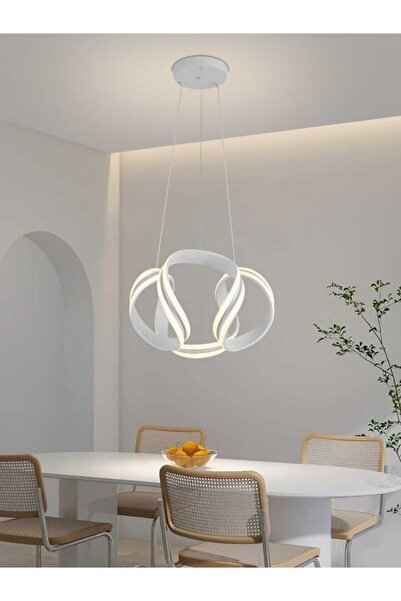 best power ثريا LED حديثة قابلة للتعتيم 8023-WH