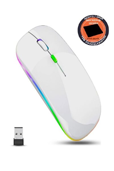 KRL Kablosuz Şarj Edilebilir Şarjlı Bluetooth Fare Wireless Mouse Sessiz 1200 Dpı Kontrol