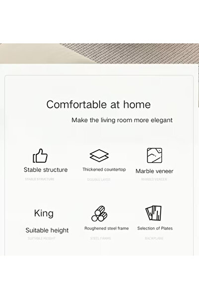 CJ side coffee table with multifunctional storage space white or black living room