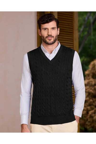 youknitwear you Reyes 100% Cotton V Neck Men's Knitwear Sweater