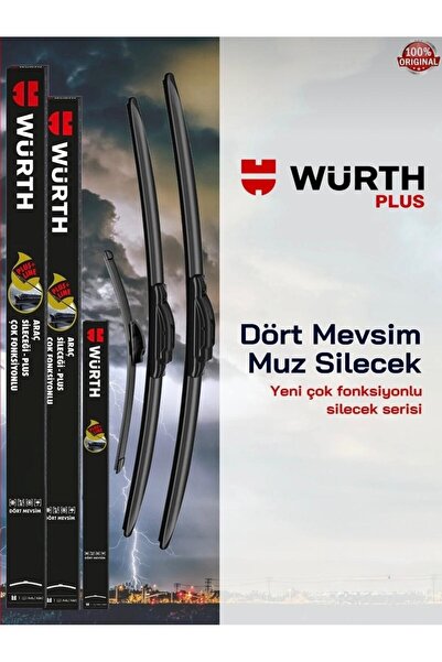 Würth Volkswagen Golf 2008-2012 Ön Ve Arka Silecek Takımı
