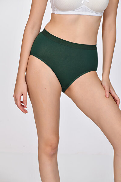 Mercan Women's Bato Panties Emerald Green Color 3 Pack