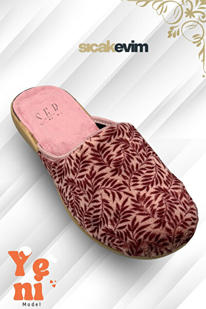 sermoda Women's House Slippers – Poly Sole Lightweight Sole Warm House Slippers Red