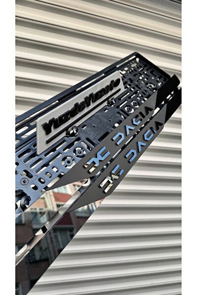 YUZDEYUZOTO 2 Adet Premium Pleksi ‘KOKU HEDİYELİ’ DACIA Uyumlu Mat Model Plak...