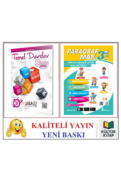Mavi Tebeşir Yayınları 3. SINIF Temel Dersler Soru Bankası & Paragraf Max