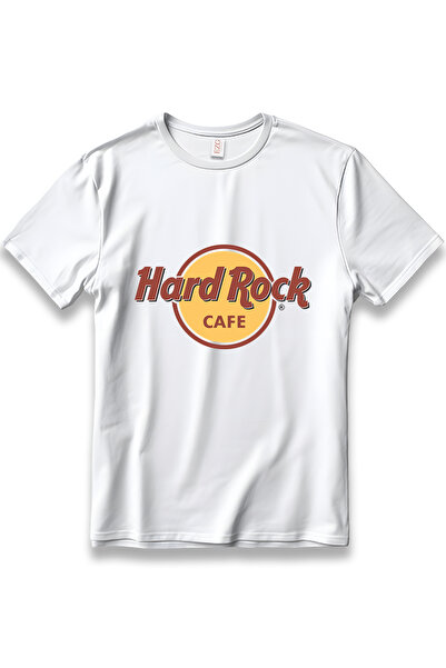 EZG Business Hard Rock Cafe Design Printed T-Shirt Unisex 100% Cotton Breathable Heavyweight Fabric Tee Shirt