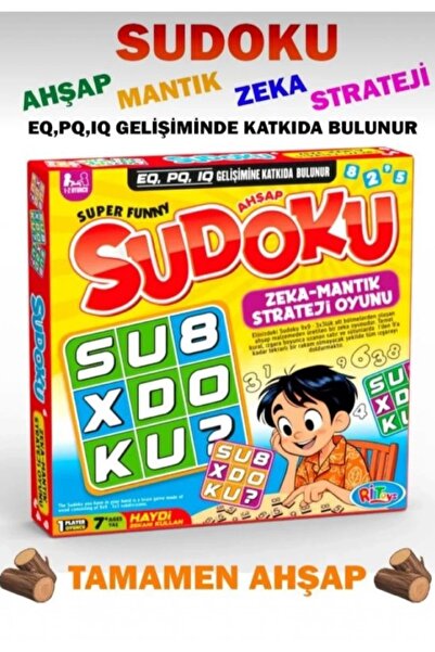 NASYONEL TOYS Wooden Sudoku Game