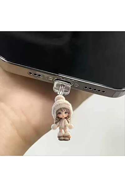 HYPERSOFT Tüm Lightning Telefonlarla Uyumlu Şarj Soketini Toz Ve Kirlerden Koruyan Telefon Charmı