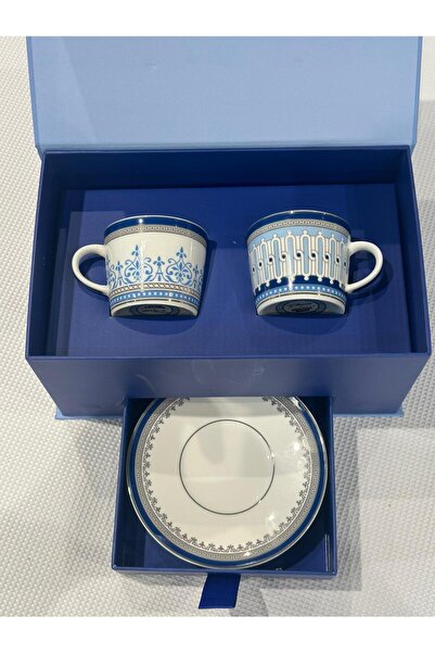 Mikasa Moor Blue Harmony 2-Piece Coffee Cup Set 90 Cc