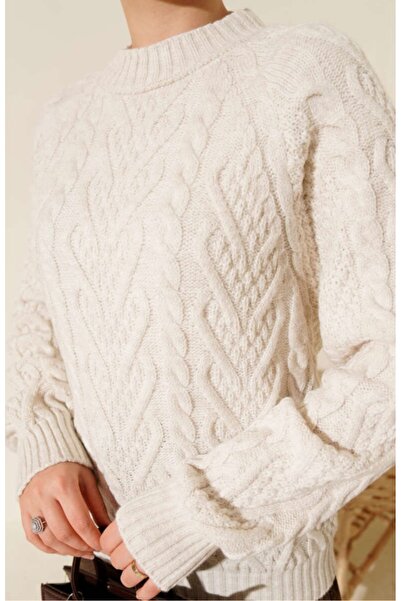 Vaniza Embossed Detailed Knitwear Knit Sweater