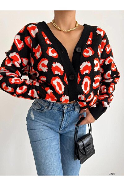 Modafeminen Tricotaj Cardigan TR202 NEGRU