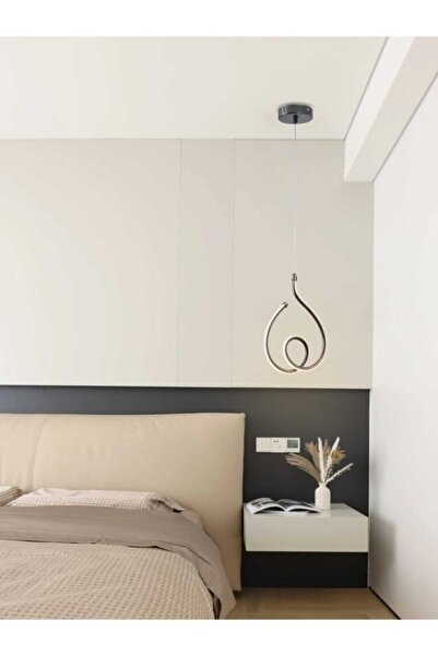 best power Modern LED Pendant Light 6142-1 — 3 Lighting Levels, 24W, Adjustable 130cm, Black Spira