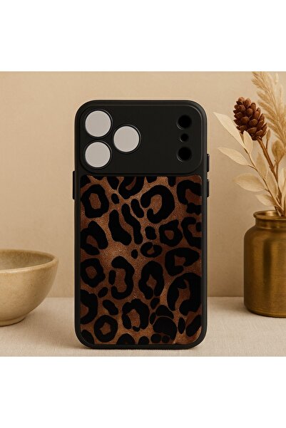 OSG iPhone 17 Pro Max Compatible Leopard Pattern Premium Luxury Shock-Absorbing Case with Camera Protection Frame