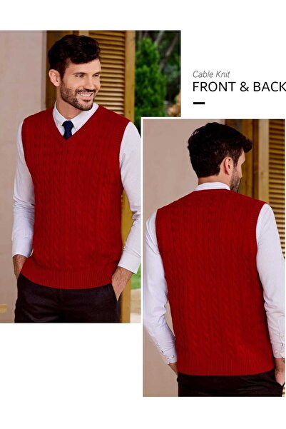 youknitwear you Reyes 100% Cotton V Neck Men's Knitwear Sweater
