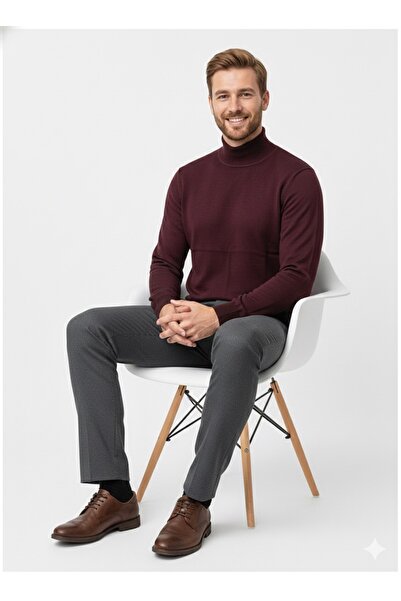 ModaPlaza Men's Full Turtleneck Sweater