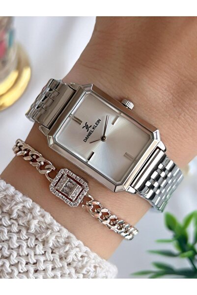 Daniel Klein Steel Cord 30 Meters Water Resistant Special Design Women Wristwatch+Bracelet Vs.Blkt.0721