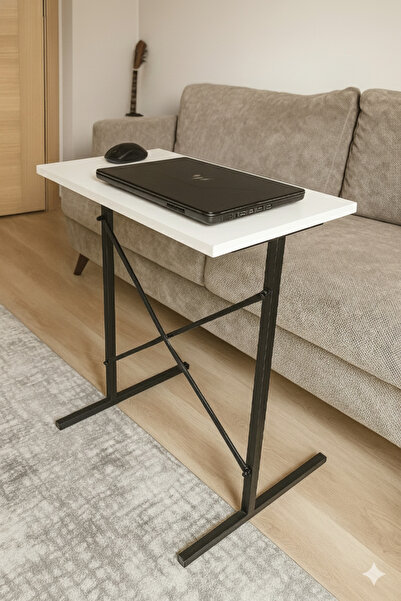 PEKA Laptop Sehpası Metal Ayaklı – Çok Amaçlı Kahvaltı Masası ve Çalışma Masası