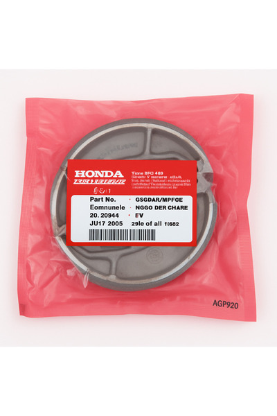 Honda - SPACY 110 - ALPHA - DİO - PCX ORJİNAL ARKA FREN BALATA