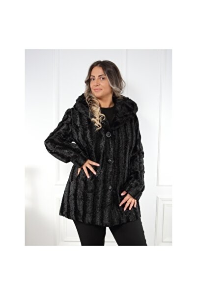 Ellen Black astrahan fur coat