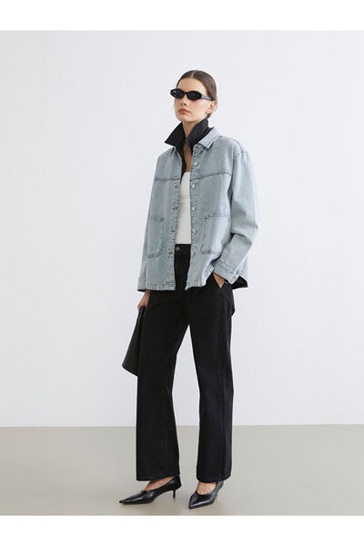 LC Waikiki Black Wideleg Women's Jeans