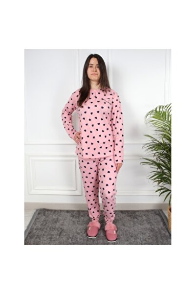 elara Pink pajama with hearts