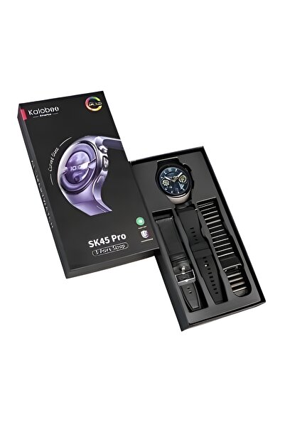 KALOBEE SK45 Pro Smartwatch with 1.53-inch Round AMOLED Display, 3 Pairs of S...