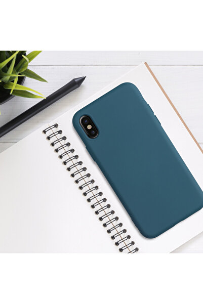 KWmobile Case for Apple iPhone X / iPhone XS, Silicone, Green, 49982.57