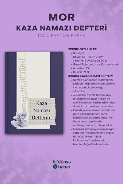 Bi Dünya Haber My 5-Year Accident Prayer Notebook - Purple