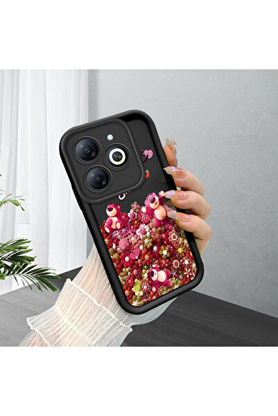 Hontinga حافظة هاتف من السيليكون الناعم متوافقة مع هاتف Infinix Smart 8/8 Pro