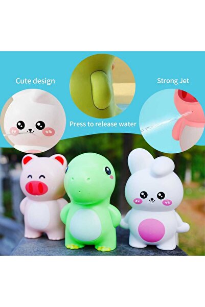 Spritz Bath Toys Pack of 4 Animals for Kids – Multicolor