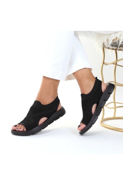 Rana Comfortable black sandals
