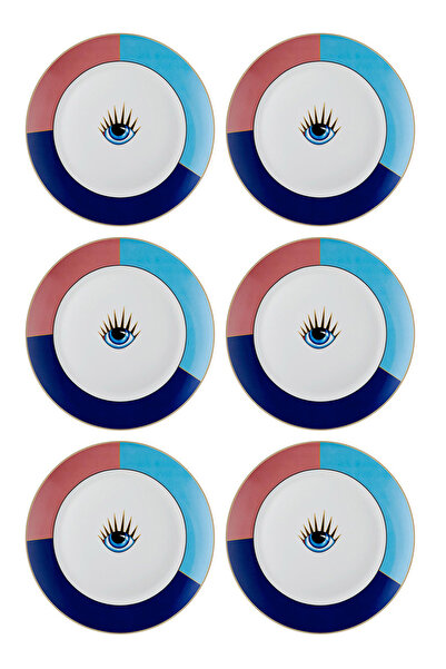 RİVO HOME DECOR The Mia Eye Serving Plate for 6 People