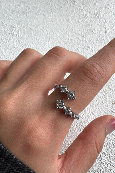 Leo'Stone Elegant Zircon Stone Spiral Design Adjustable Women's Ring